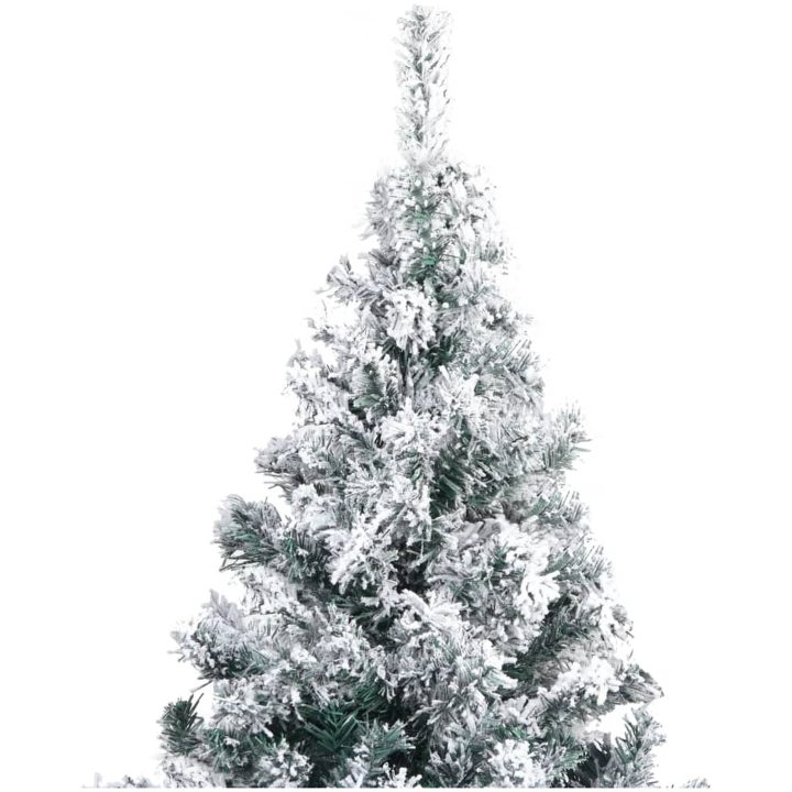 Plastgran med snö grön 240 cm PVC vidaXL 240 x 150 cm – bild 3