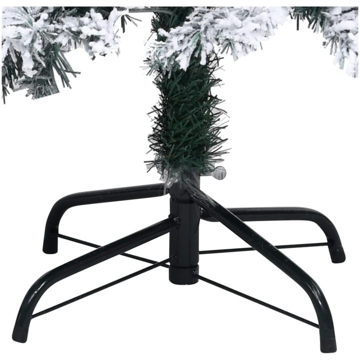 Plastgran med snö grön 240 cm PVC vidaXL 240 x 150 cm – bild 5