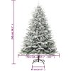 Plastgran med snö grön 240 cm PVC&PE vidaXL 240 x 150 cm – miniatyr 6