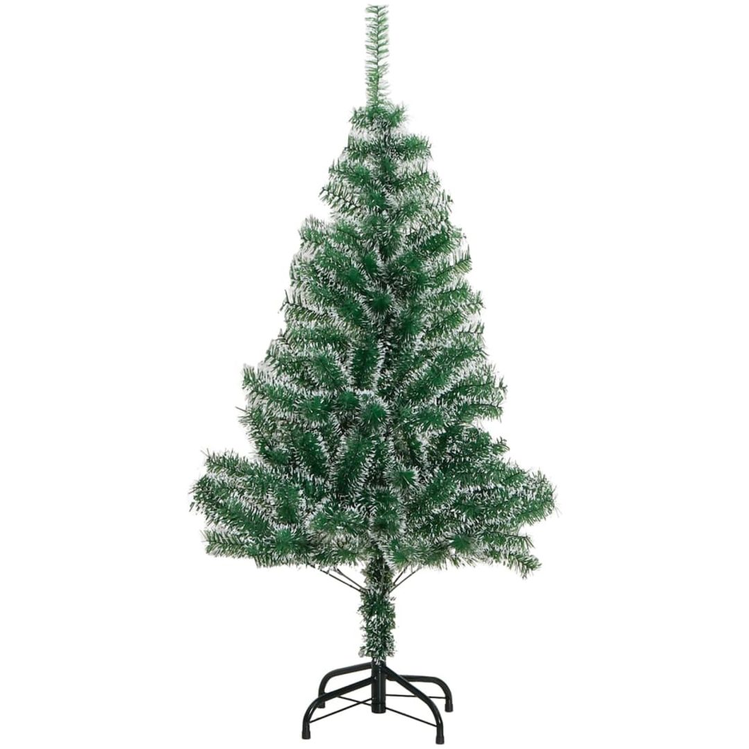 Plastgran med snö grön vidaXL 150 cm – bild 2