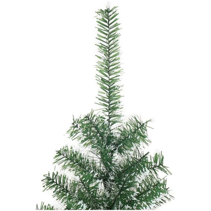 Plastgran med snö grön vidaXL 150 cm – bild 3