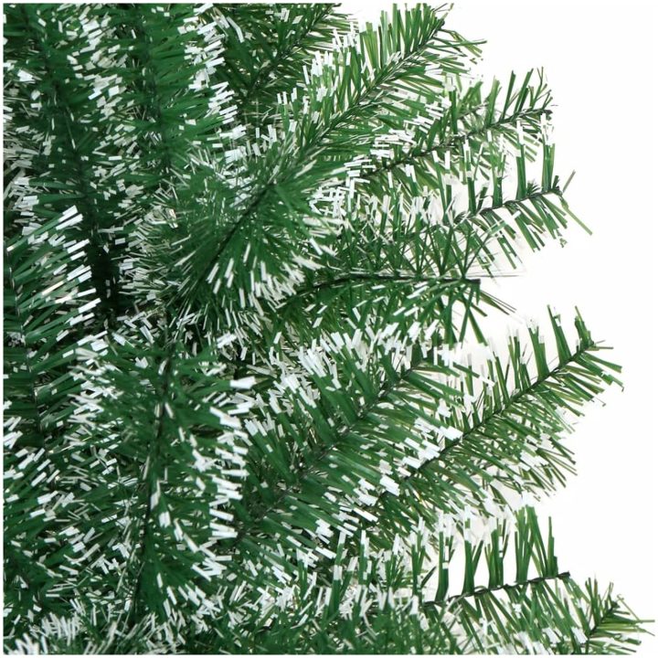 Plastgran med snö grön vidaXL 150 cm – bild 4