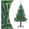 Plastgran med snö grön vidaXL 150 cm – miniatyr 1
