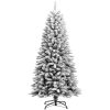 Plastgran med snö PVC&PE vidaXL 120 cm – miniatyr 2