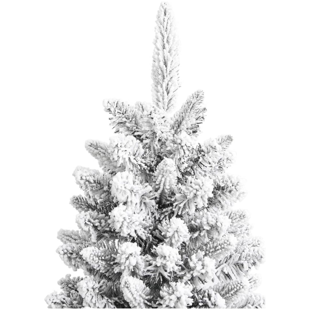 Plastgran med snö PVC&PE vidaXL 120 cm – bild 3