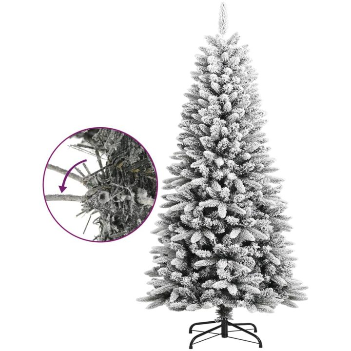 Plastgran med snö PVC&PE vidaXL 120 cm – bild 6
