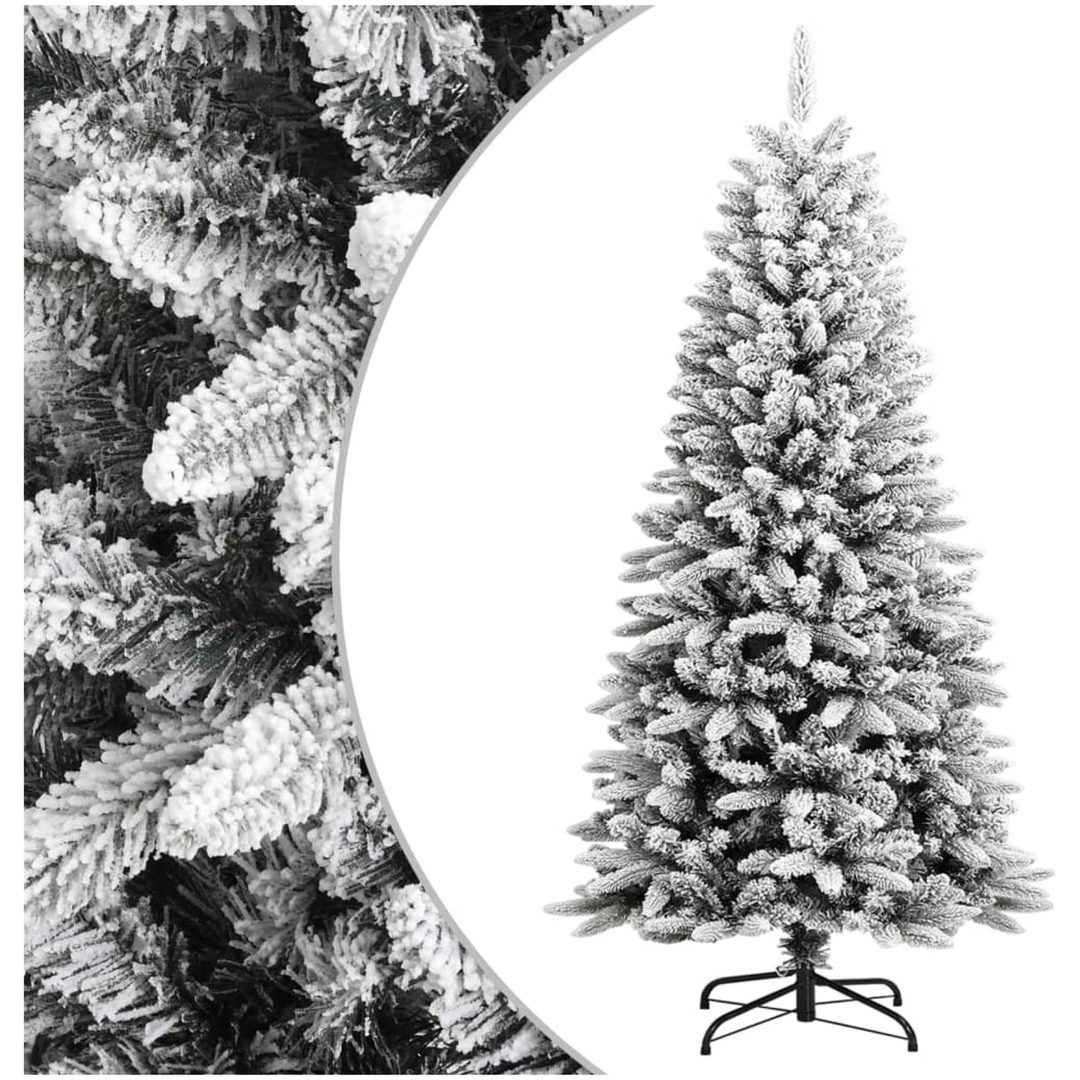 Plastgran med snö PVC&PE vidaXL 120 cm