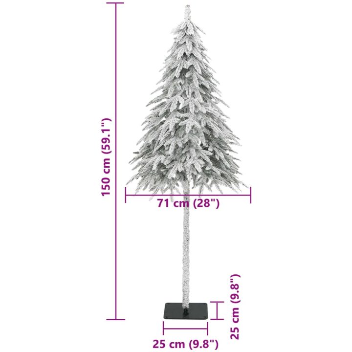 Plastgran med snö vidaXL 150 cm – bild 8