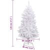 Plastgran med stativ gångjärn vit vidaXL 120 cm – miniatyr 9