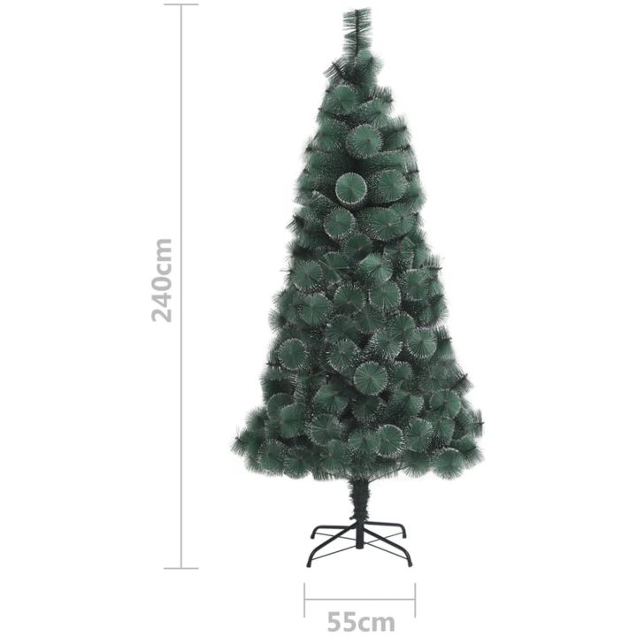 Plastgran med stativ grön 240 cm PET vidaXL 240 x 125 cm – bild 7