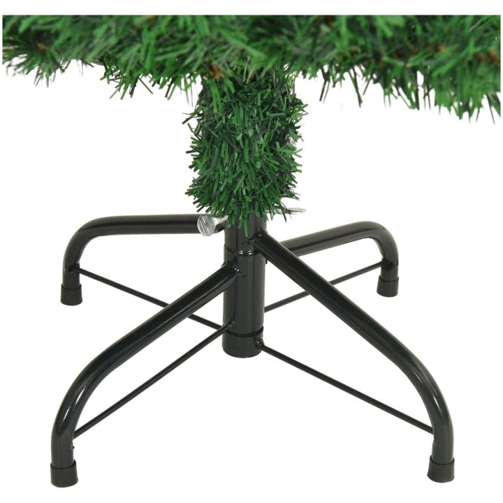 Plastgran med tjocka grenar grön 150 cm PVC vidaXL 150 x 80 cm – bild 5