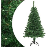 Plastgran med tjocka grenar grön 150 cm PVC vidaXL