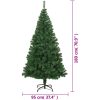 Plastgran med tjocka grenar grön 180 cm PVC vidaXL 180 x 95 cm – miniatyr 6