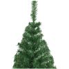 Plastgran med tjocka grenar grön 210 cm PVC vidaXL 210 x 110 cm – miniatyr 3