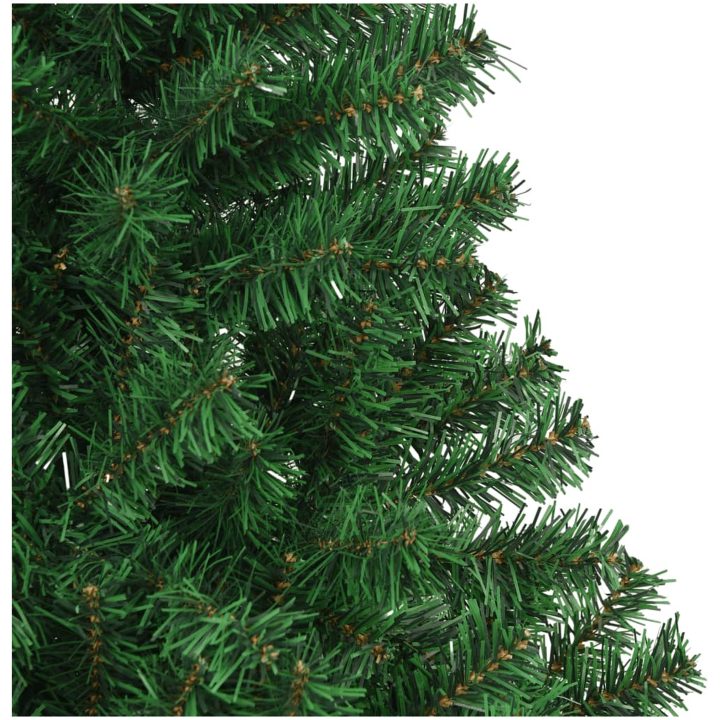 Plastgran med tjocka grenar grön 210 cm PVC vidaXL 210 x 110 cm – bild 4