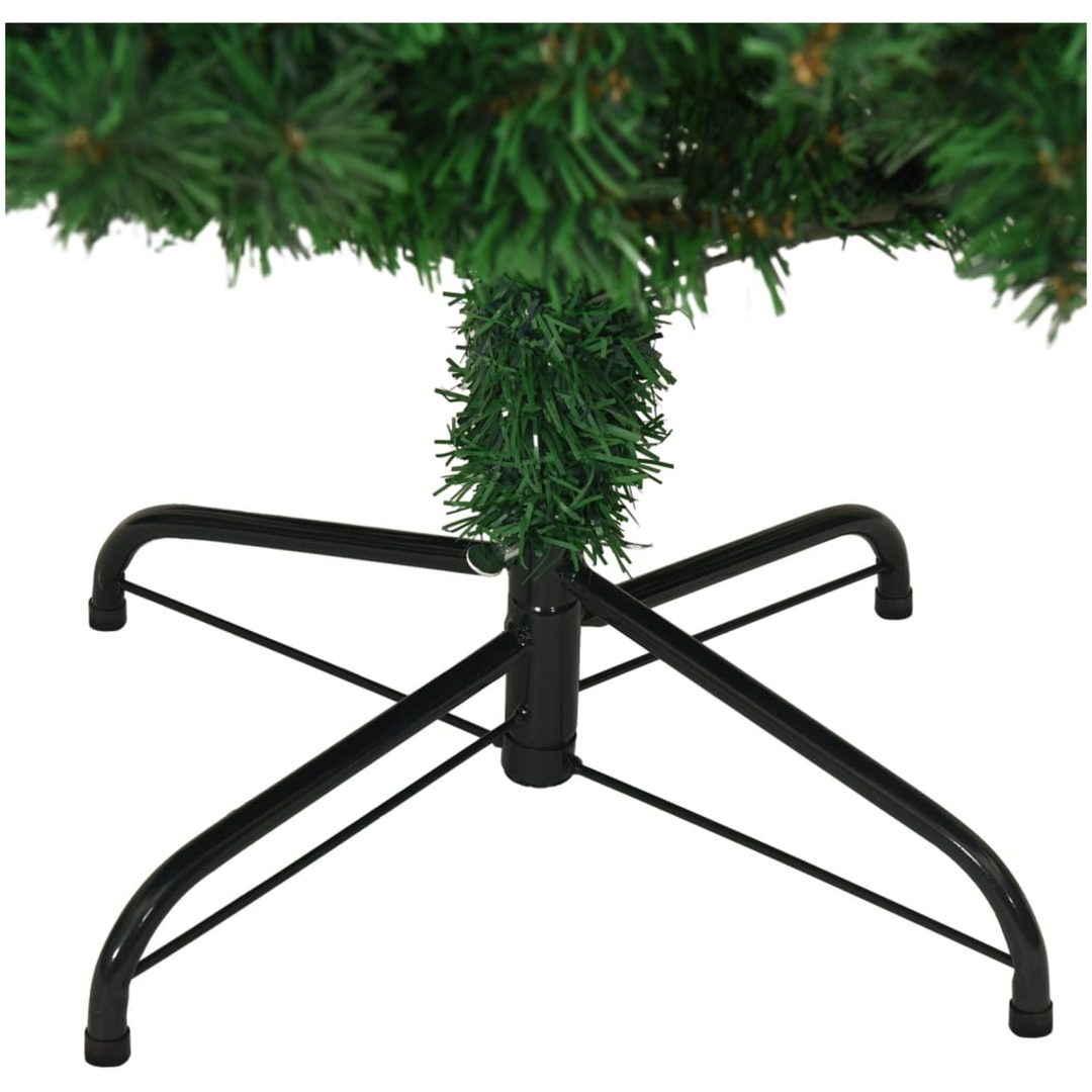 Plastgran med tjocka grenar grön 210 cm PVC vidaXL 210 x 110 cm – bild 5