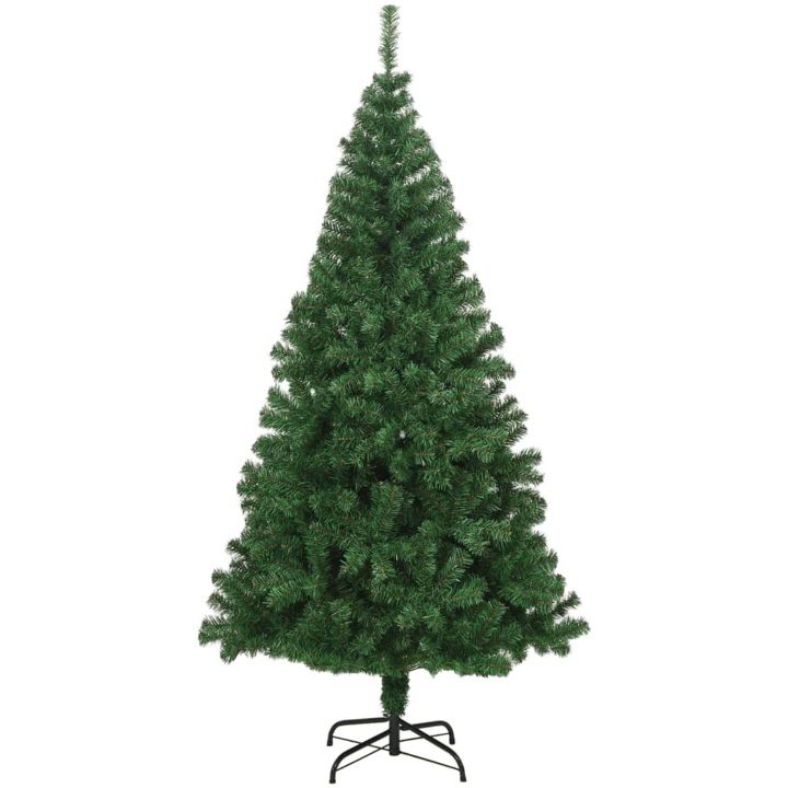 Plastgran med tjocka grenar grön 240 cm PVC vidaXL – bild 2