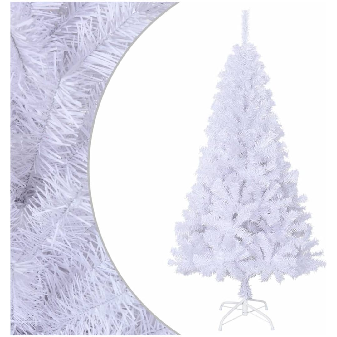 Plastgran med tjocka grenar vit 120 cm PVC vidaXL 120 x 60 cm