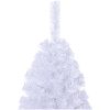 Plastgran med tjocka grenar vit 150 cm PVC vidaXL 150 x 80 cm – miniatyr 3