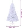 Plastgran med tjocka grenar vit 150 cm PVC vidaXL 150 x 80 cm – miniatyr 6