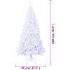 Plastgran med tjocka grenar vit 180 cm PVC vidaXL 180 x 95 cm – miniatyr 6