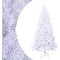 Plastgran med tjocka grenar vit 180 cm PVC vidaXL