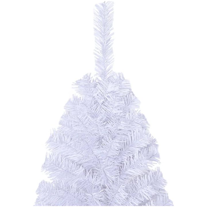 Plastgran med tjocka grenar vit 210 cm PVC vidaXL 210 x 110 cm – bild 3