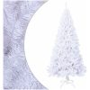 Plastgran med tjocka grenar vit 210 cm PVC vidaXL 210 x 110 cm – miniatyr 1