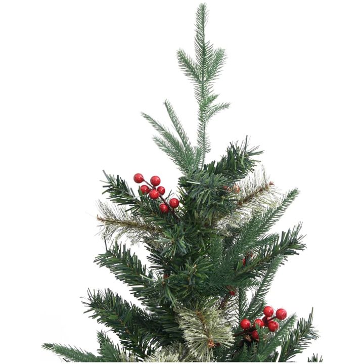 Plastgran och kottar grön 150 cm PVC&PE vidaXL 150 x 68 cm – bild 4
