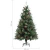 Plastgran och kottar grön 150 cm PVC&PE vidaXL 150 x 68 cm – miniatyr 6