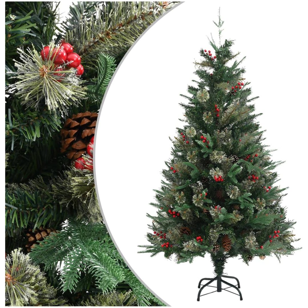 Plastgran och kottar grön 150 cm PVC&PE vidaXL 150 x 68 cm