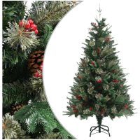 Plastgran och kottar grön 150 cm PVC&PE vidaXL