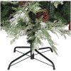 Plastgran och kottar grön och vit 195 cm PVC&PE vidaXL 195 x 105 cm – miniatyr 4
