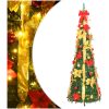Plastgran pop-up 100 LED grön vidaXL 150 cm – miniatyr 1