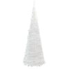 Plastgran pop-up 150 LED vit vidaXL 180 cm – miniatyr 6