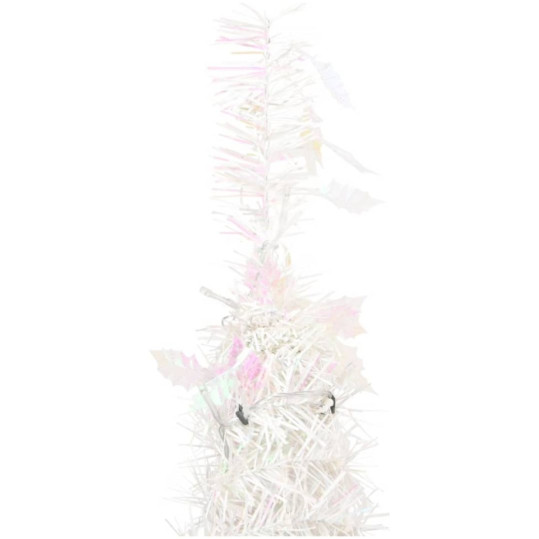 Plastgran pop-up 150 LED vit vidaXL 180 cm – bild 7