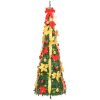 Plastgran pop-up 200 LED grön vidaXL 210 cm – miniatyr 4