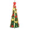 Plastgran pop-up 200 LED grön vidaXL 210 cm – miniatyr 5