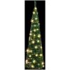 Plastgran pop-up 50 LED grön 120 cm vidaXL 120 x 33 cm – miniatyr 2