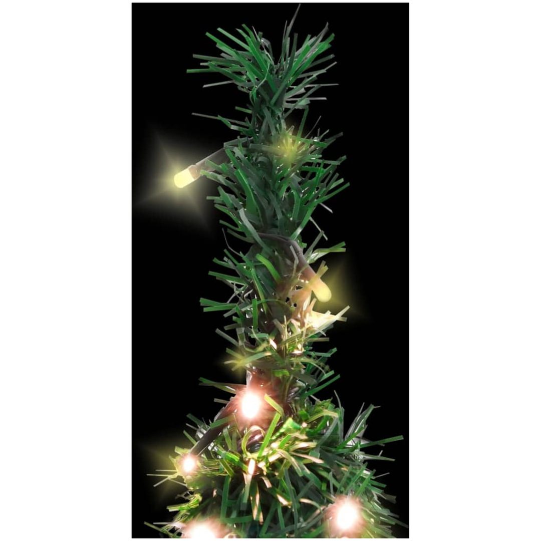Plastgran pop-up 50 LED grön 120 cm vidaXL 120 x 33 cm – bild 3