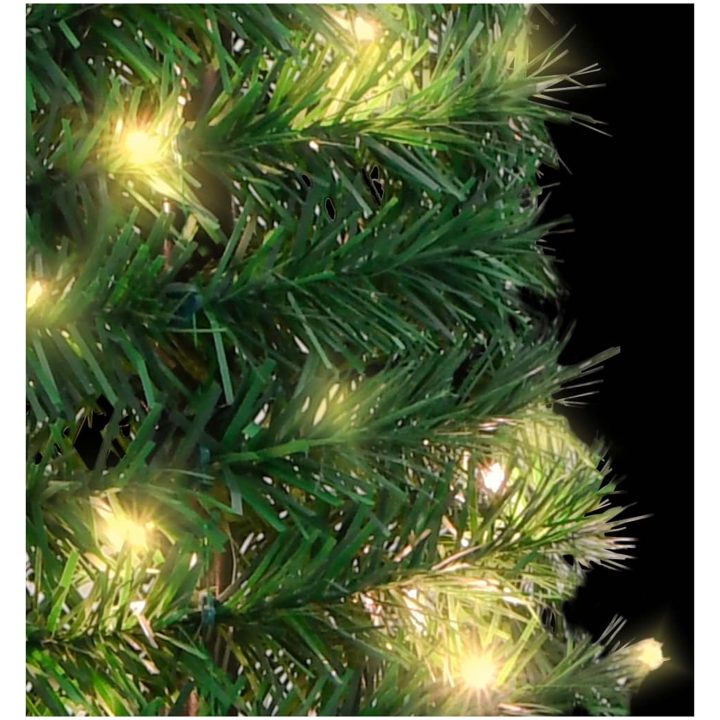 Plastgran pop-up 50 LED grön 120 cm vidaXL 120 x 33 cm – bild 4