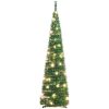 Plastgran pop-up 50 LED grön 120 cm vidaXL 120 x 33 cm – miniatyr 5