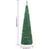 Plastgran pop-up 50 LED grön 120 cm vidaXL 120 x 33 cm – miniatyr 9