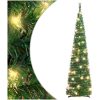 Plastgran pop-up 50 LED grön 120 cm vidaXL 120 x 33 cm – miniatyr 1