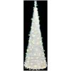 Plastgran pop-up 50 LED vit vidaXL 120 cm – miniatyr 2