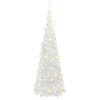 Plastgran pop-up 50 LED vit vidaXL 120 cm – miniatyr 5