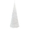 Plastgran pop-up 50 LED vit vidaXL 120 cm – miniatyr 6