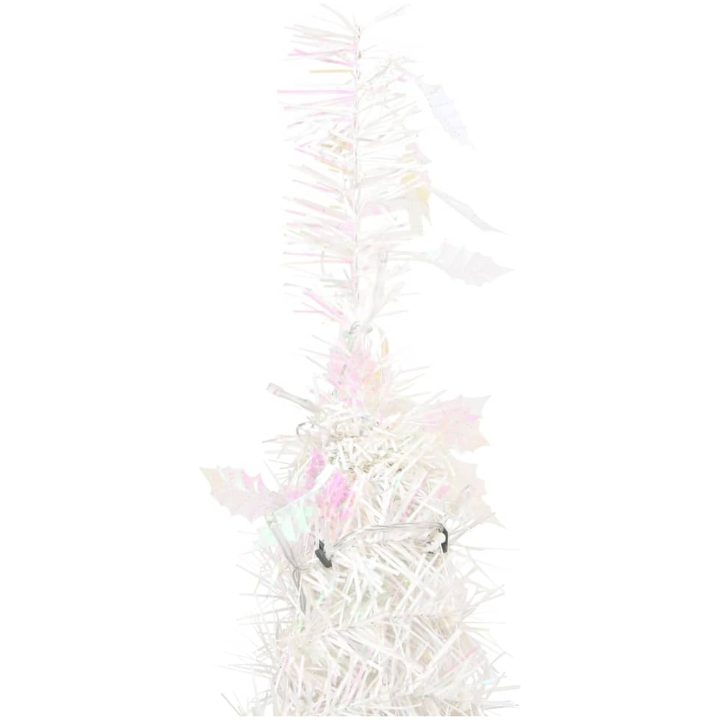 Plastgran pop-up 50 LED vit vidaXL 120 cm – bild 7
