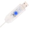 Plastgran pop-up 50 LED vit vidaXL 120 cm – miniatyr 8