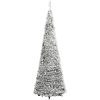 Plastgran pop-up med snö 100 LED vidaXL 150 cm – miniatyr 6